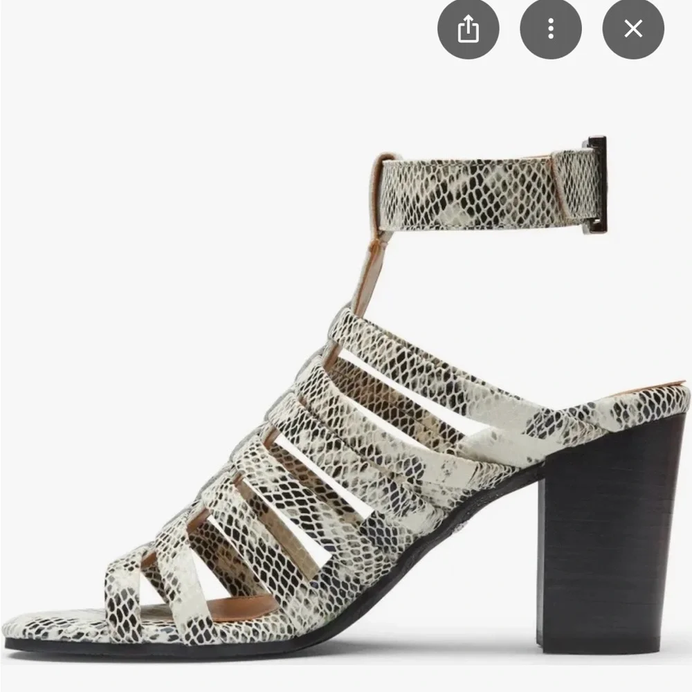 Vionic NWOT Sami snakeskin block heel sandals 8.5